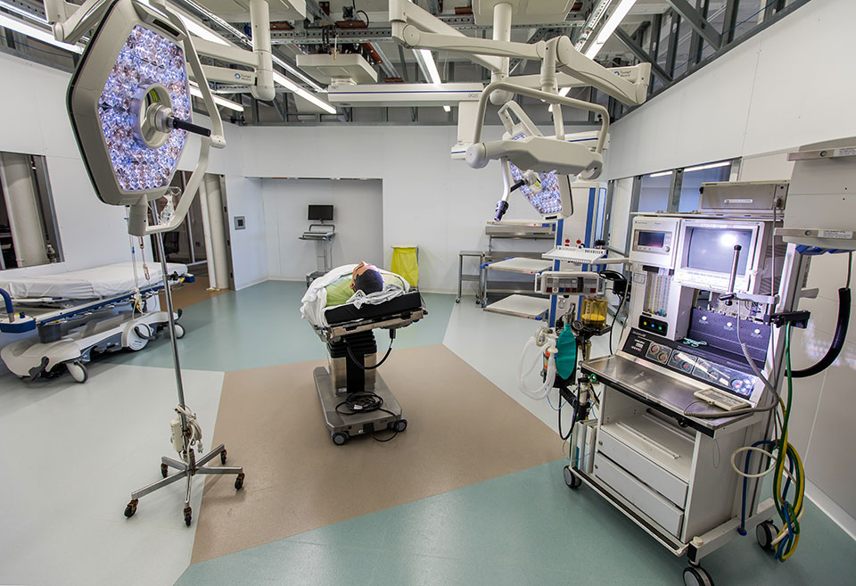 Operating room of the future features less clutter, more technology