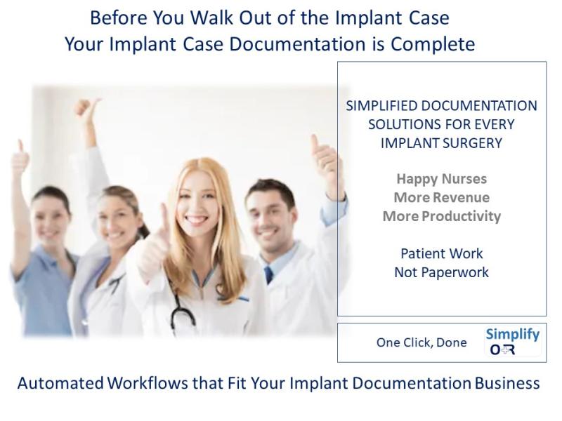 Introducing Operating Room Implant Bill Only Automation