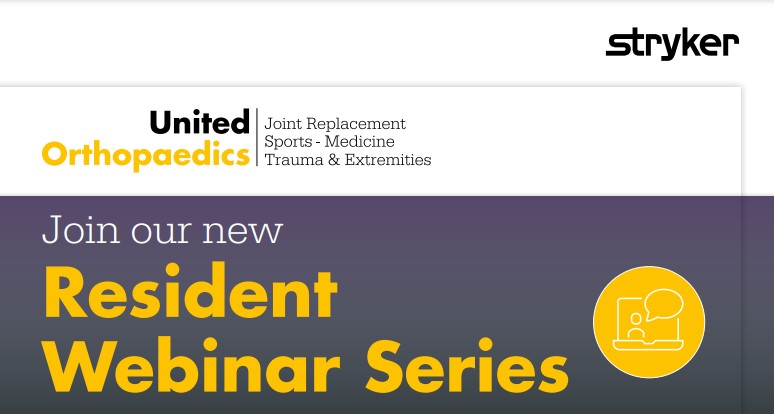 Upcoming Stryker Webinar Series – Joint Replacement, Sports Medicine and Trauma & Extremities