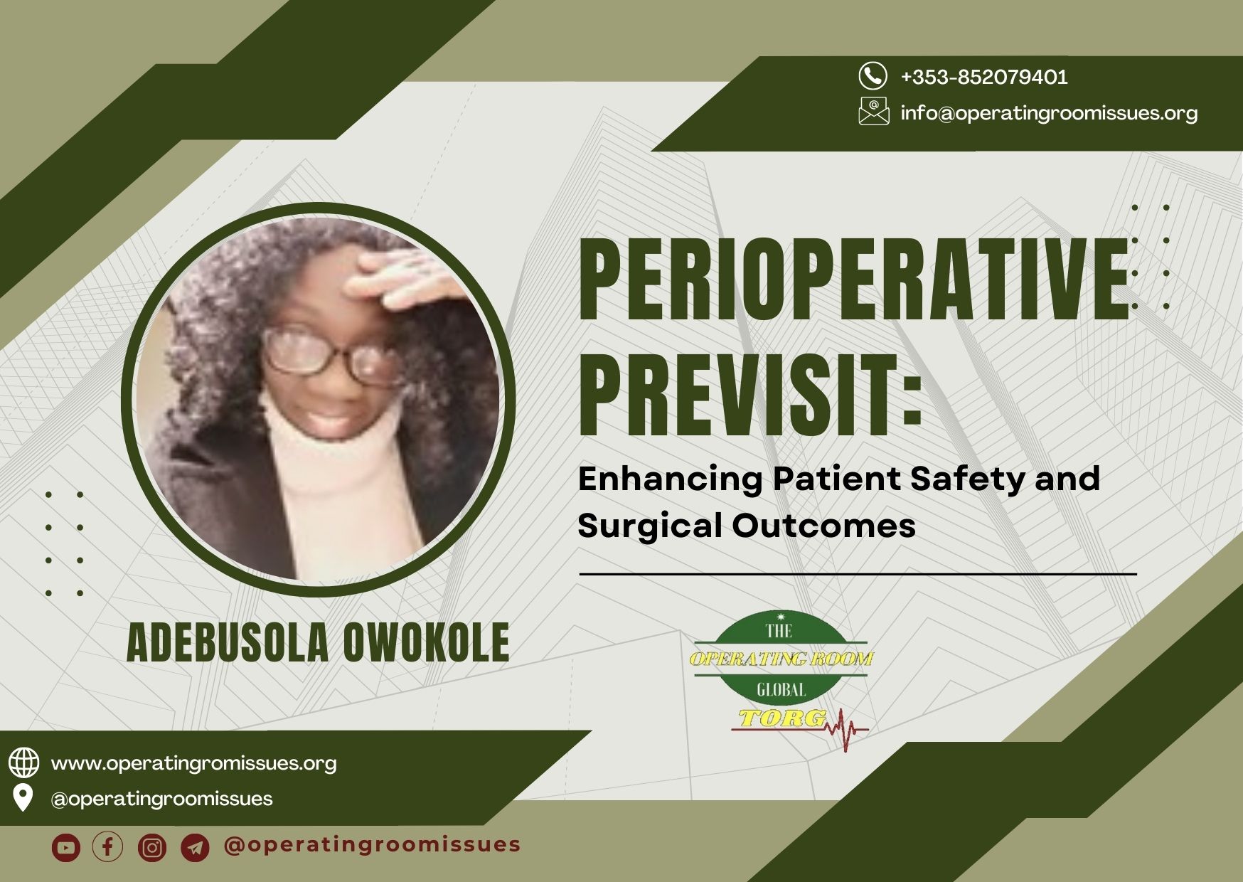 Perioperative Previsit: Enhancing Patient Safety and Surgical Outcomes