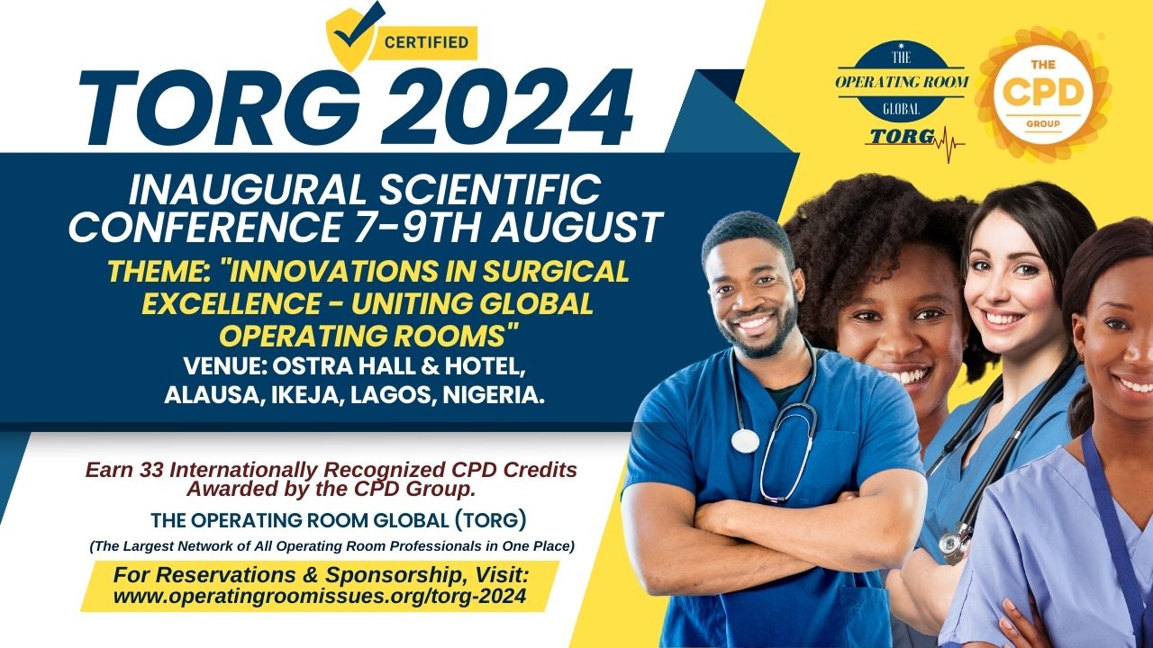 Join us for The Operating Room Global (TORG) 2024 Inaugural Scientific Conference.